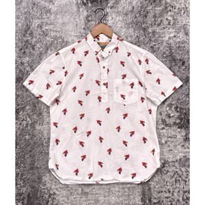 Chubbies Weekend Shirt Mens Parrot Short Sleeve Henley Size M Medium